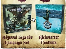 Sword & Sorcery Abyssal Legends Hero + Merlin Pledge game kickstarter - IN HAND