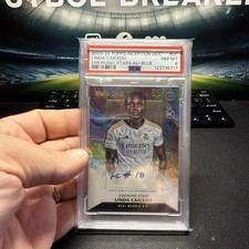 2023-24 Topps Inception Linda Caicedo Emerging Stars Rookie Auto BLUE /49 PSA 8