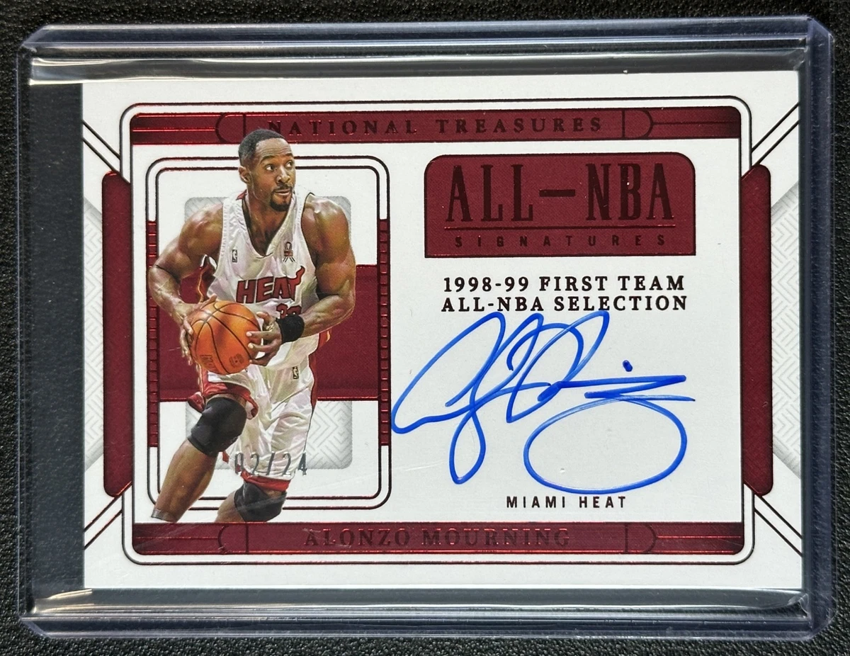 Panini Alonzo Mourning Basketball Autographed Sports Trading Cards