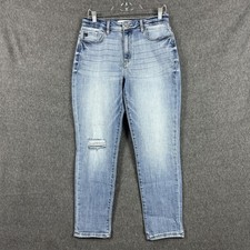 KanCan Jeans Womens 9/28 Light Blue High Rise Distressed Skinny Stretch Denim