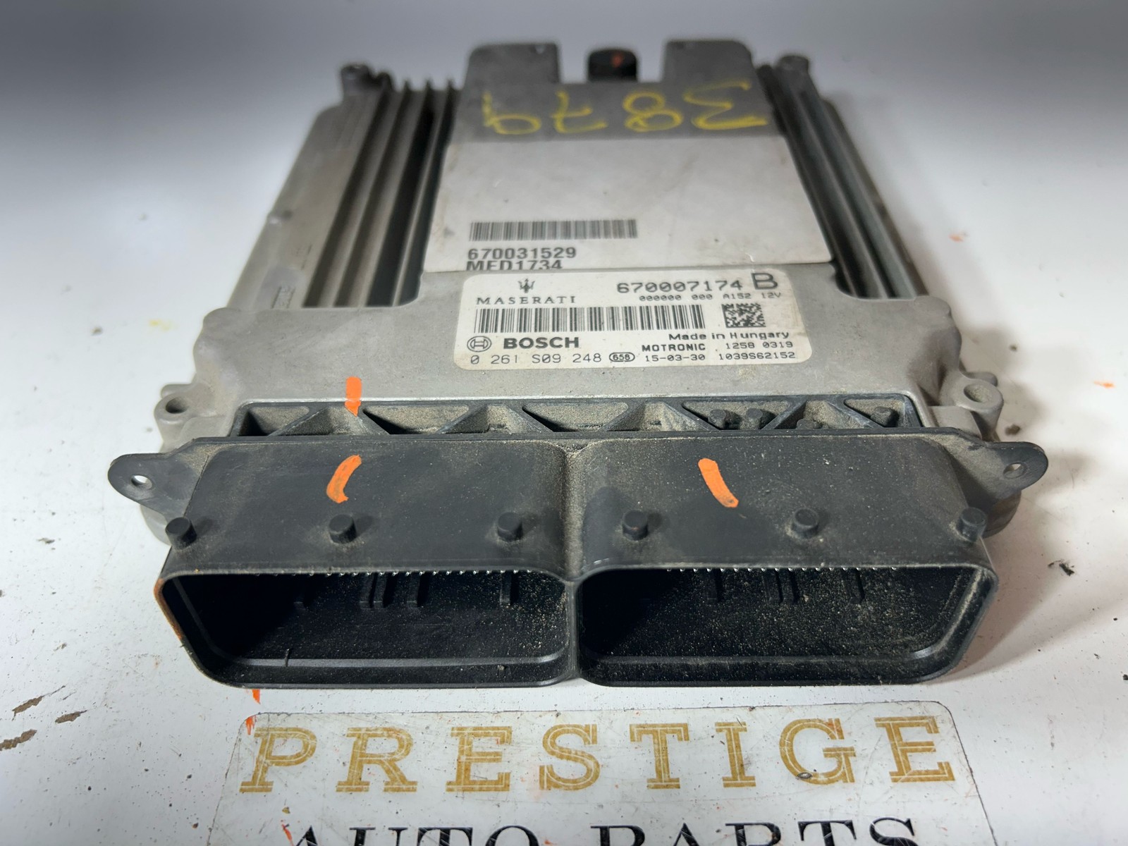 2014-2017 Maserati Ghibli Engine Control Module/Computer 0261S09248 Bosch OEM