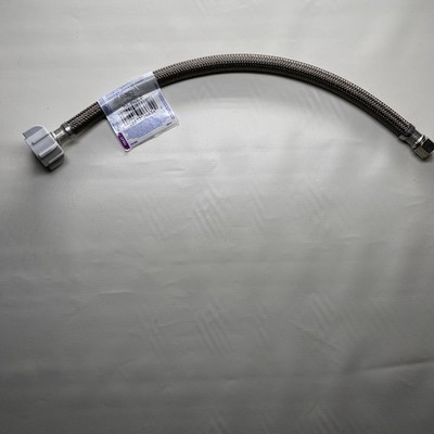 BrassCraft Toilet Connector B1-16DLF, 16'' Length, 7/8'' Fill Valve, 3/8'' Comp
