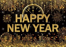 New Year Backdrop Happy New Year Backdrop cp-562 7x5ft