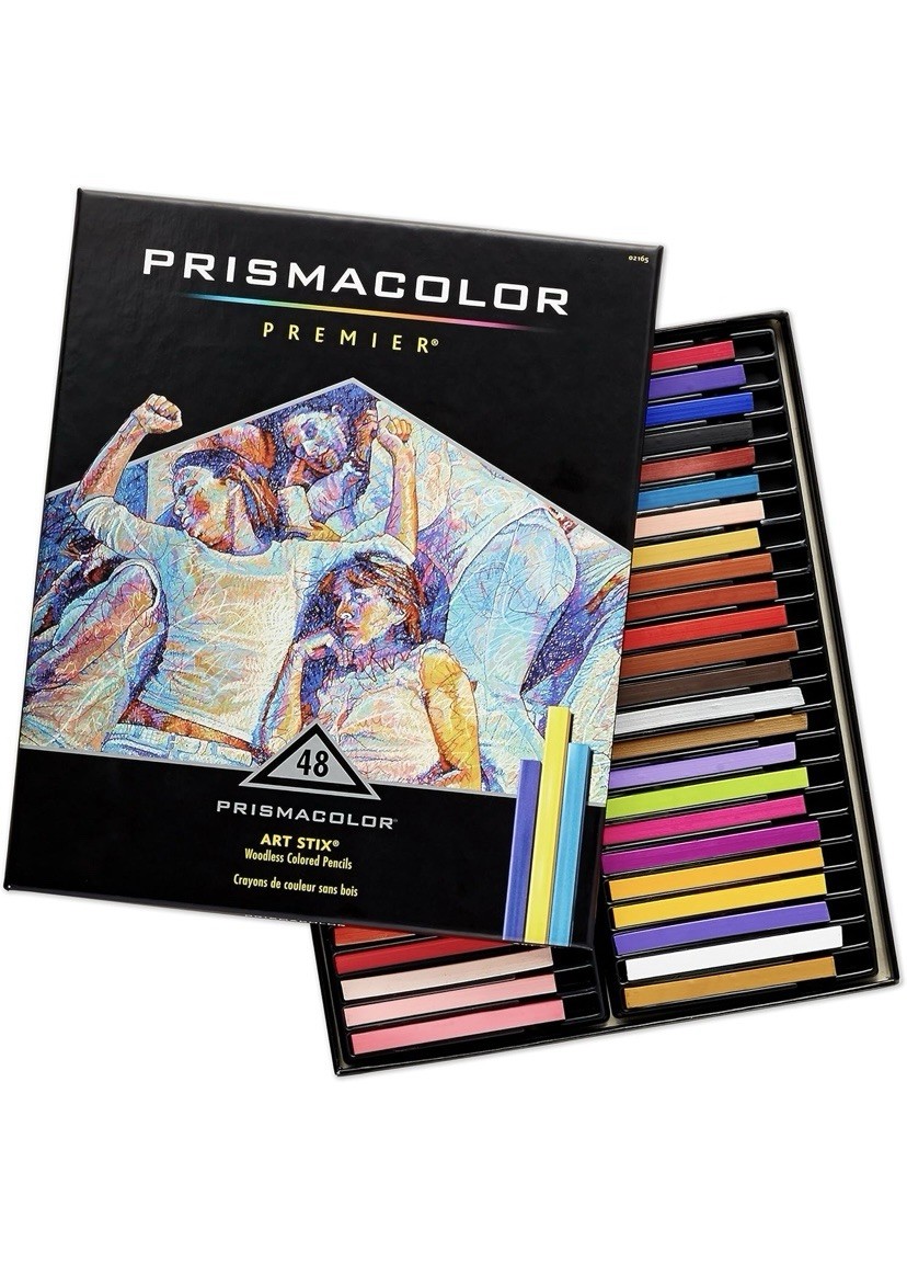 ART STIX PRISMACOLOR PREMIER 48色セット Prismacolor Premier Art Stix Woodless Colored Pencils - Pack
