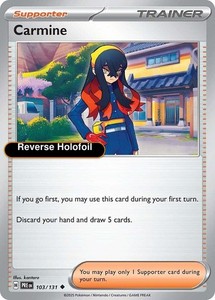 Carmine 103/131 Prismatic Evolutions Reverse Holo