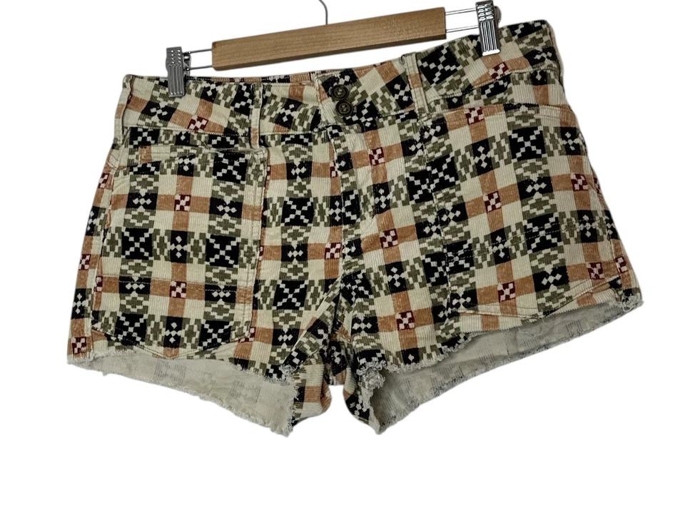 Pantalones Cortos Anthropologie Pilcro The Wanderer Para Mujer Talla 30 Boho Pana Bohemio Foto 2 de 4