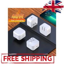 PD40W Super Fast Charge US/UK/EU Mobile Phone Charger USB C Portable Charger For