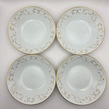Vintage Noritake Duetto 6610 Set of 4 Coupe Soup Bowls 7.5" Japan