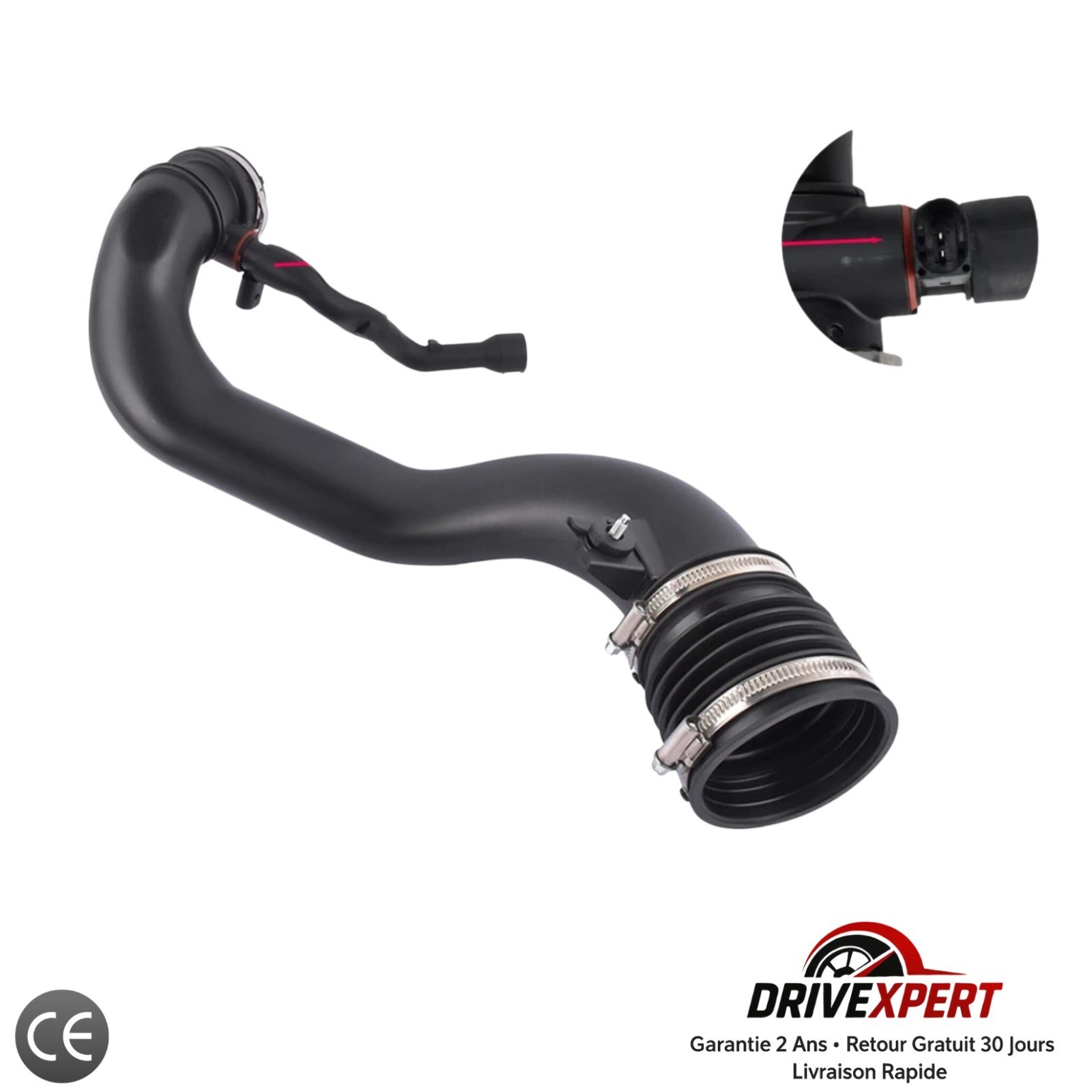 Tuyau d'admission 3.0L CRD pour Jeep Grand Cherokee et Commander WK en caoutchouc renforcé