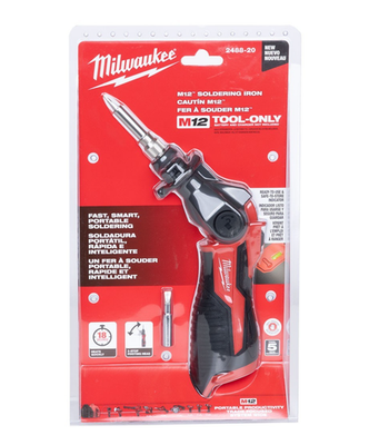 #ad Milwaukee 2488 20 M12 12 Volt Cordless Soldering Iron with Pivoting Head $89.99