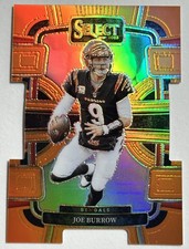 2023 Panini Select - Concourse Joe Burrow #20 Orange Prizm Die-Cut /499