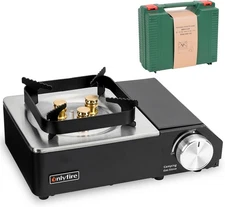 ONLYFIRE OUTDOOR LIVING Butane Gas Stove with Carrying Case, Portable Camping St