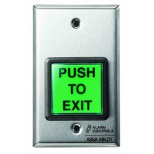 Alarm Controls Ts-2 Push Button, 5 In. H, W/Face Plate