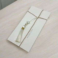 Hanbok Norigae Tassel Keyring White Clover Charm Korean Traditional Gift