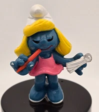 SMURFS - 1981-1982 - 20140 - Secretary Smurfette Pink - Peyo Schleich - Figurine