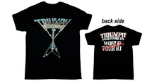 Triumph Allied Forces 1981 Album Tour T Shirt black Unisex S-5Xl 2 sides 2F839