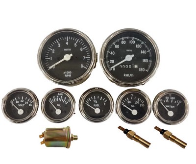 Smiths Typ Speedo km/H Cw + RPM Elektronik 85 MM + 5 PC El 52mm Messgerät W 3