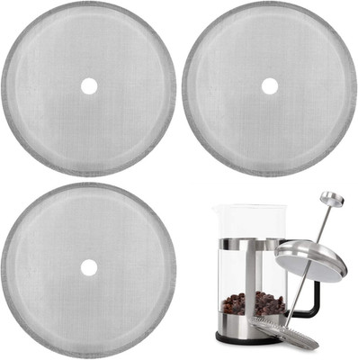 3 Packs French Press Replacement Cafetiere Filter Mesh Screen Coffee French Pres