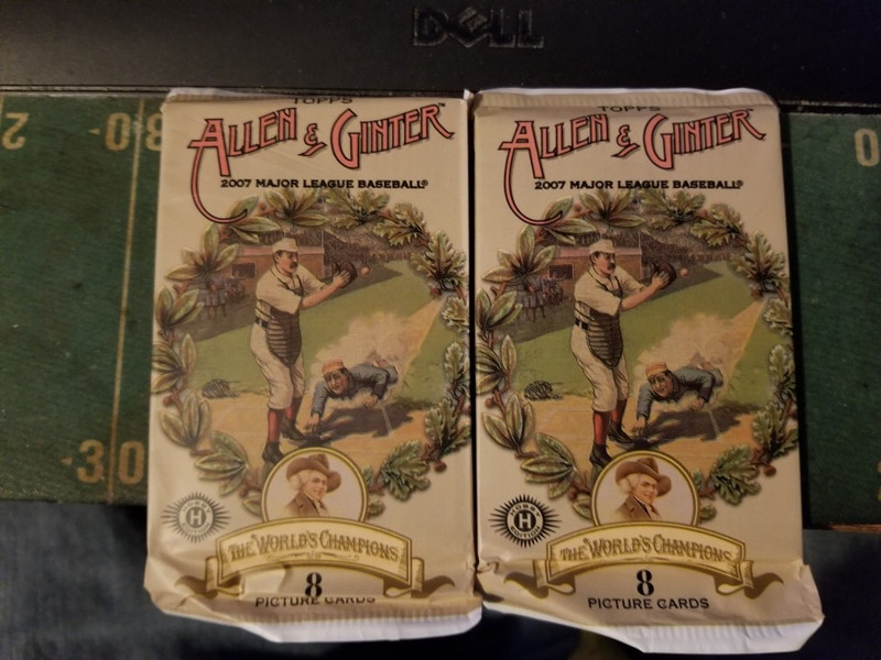 2 - 2007 Topps Allen & Ginter baseball unopened packs Hobby 8 cards per pack
