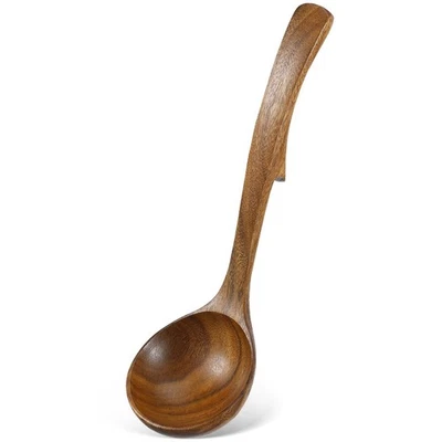 Cuillère De Cuisine Antiadhésive Louche Bois À Soupe En Pour Cuisiner - Photo 1/4