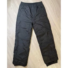 JOJO SPORT ESSENTIALS Black Nylon Cargo Ski Snow Pants Size XL Waterproof