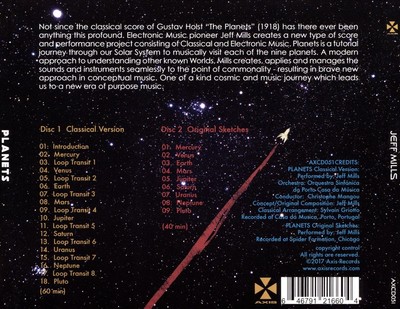 JEFF MILLS/ORQUESTRA SINF¢NICA DO PORTO CASA DA MUSIC - PLANETS NEW CD