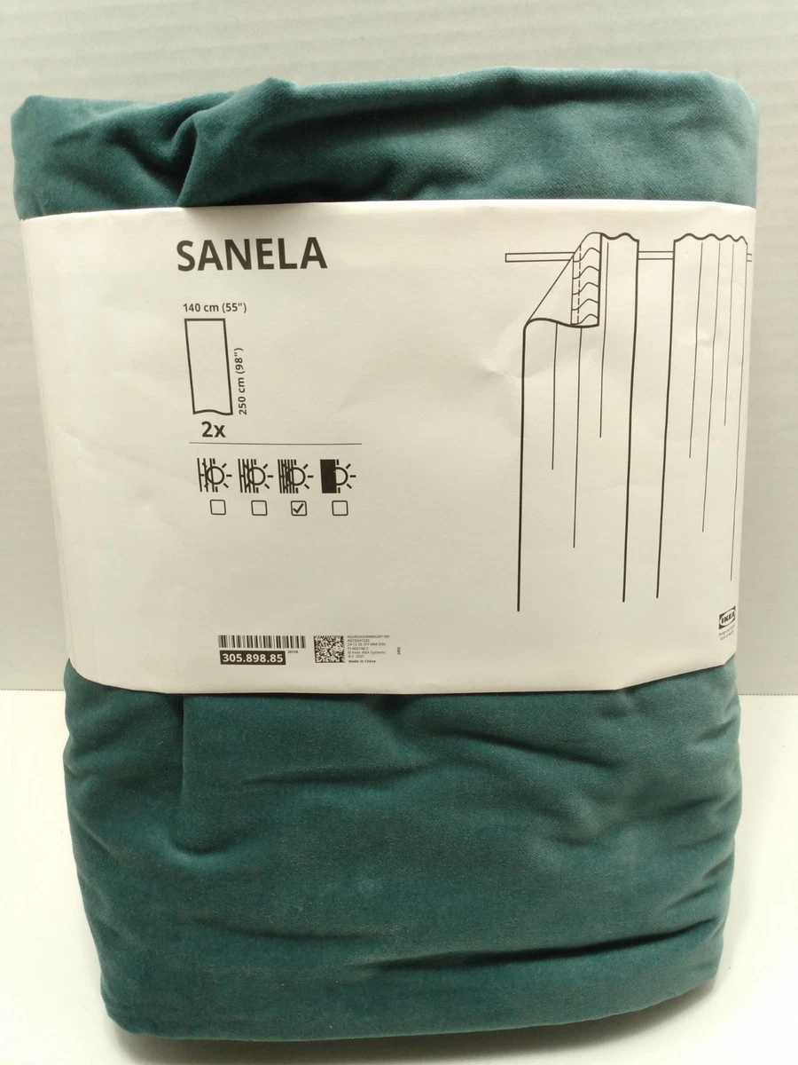 IKEA Blue Solid Pattern Window Curtains & Drapes for sale | eBay