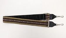 Vintage Camera Strap Woven Embroidered Southwest Yellow Black Orange Adjustable