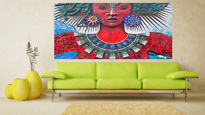 south america murel stone canvas print 180cmx 90cm Massive God Sun aztecs Mexico