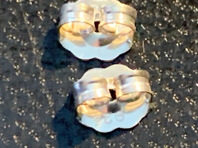 925 STERLING SILBER SCHMETTERLING RÜCKEN PUSH FIT OHRSTECKER OHRRING 4 MM