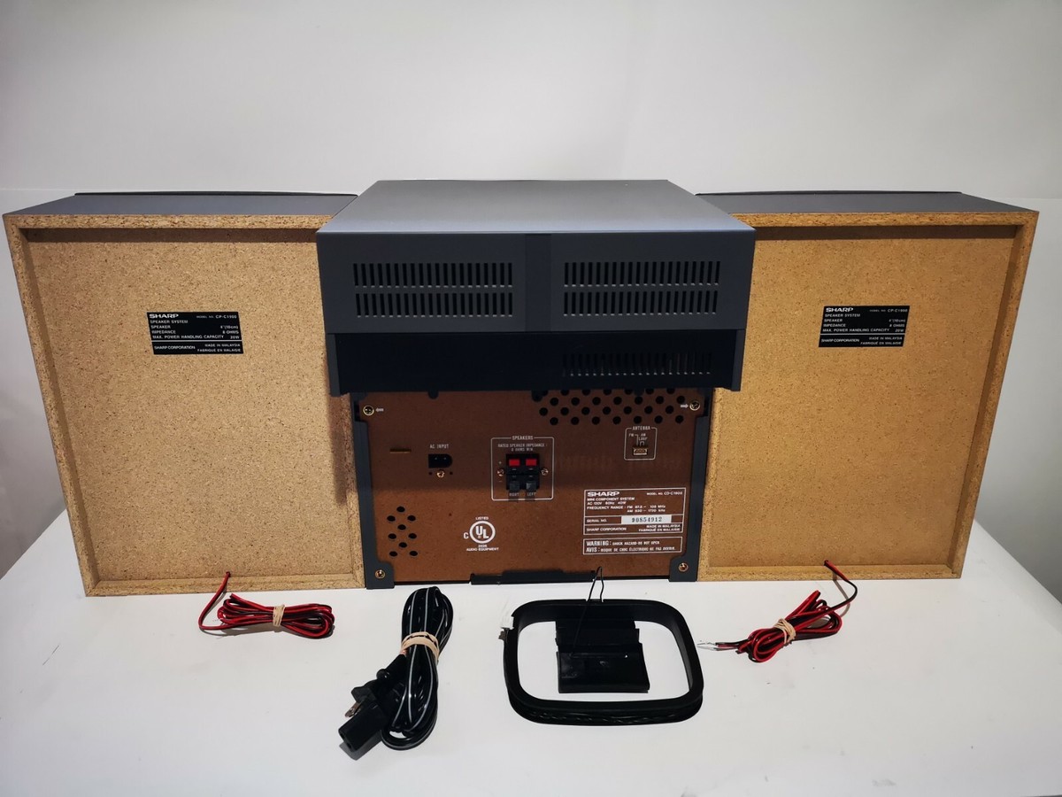Sharp CD-C1900 Mini Component System with Manual and Remote | eBay