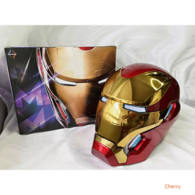 Iron Man MK50 Helmet Wearable Voice Light Eyes ABS Gold Mask Cosplay Prop In US