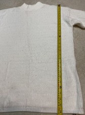 Vintage Arielle White Sweater Mockneck Women  s Large