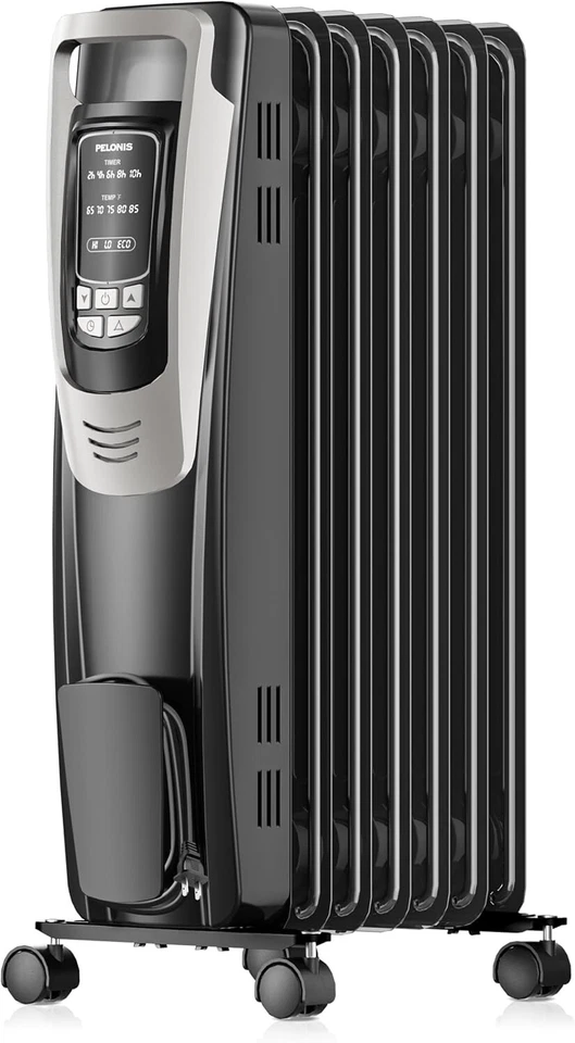Powerful Indoor Radiator Heater - 160 sqft Coverage, Remote, Safety Features - Image 3 of 4