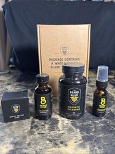 Beard Club Advanced Beard Growth Kit - Derma Roller, Beard Growth Oil, Beard ...
