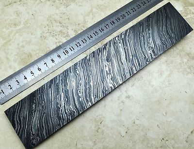 Damaststahl Knüppel Bar Premium handgeschmiedet Handwerk Werkzeuge Herstellung 250x50x5 mm