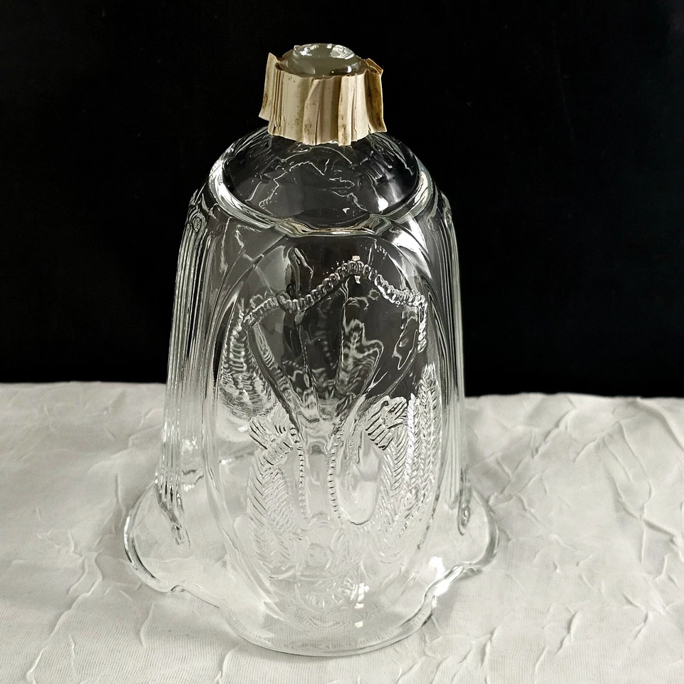 Aplique de vidrio en relieve Homco Angel candelabro pegado 5,5" tulipán vacaciones votivas Foto 2 de 4