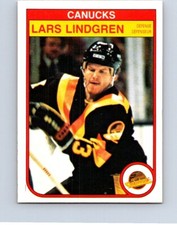 VINTAGE HOCKEY CARD O-PEE-CHEE 1982 VANCOUVER CANUCKS LARS LINDGREN  NO628