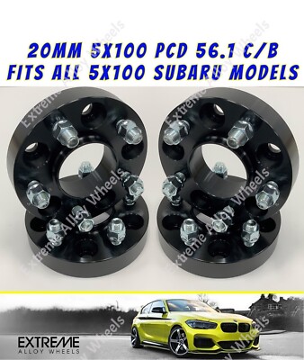 Passend für Subaru Impreza Wrx Hawk Eye 20mm Alufelgen Spurverbreiterung zentrisch 5x100 56,1 x 4