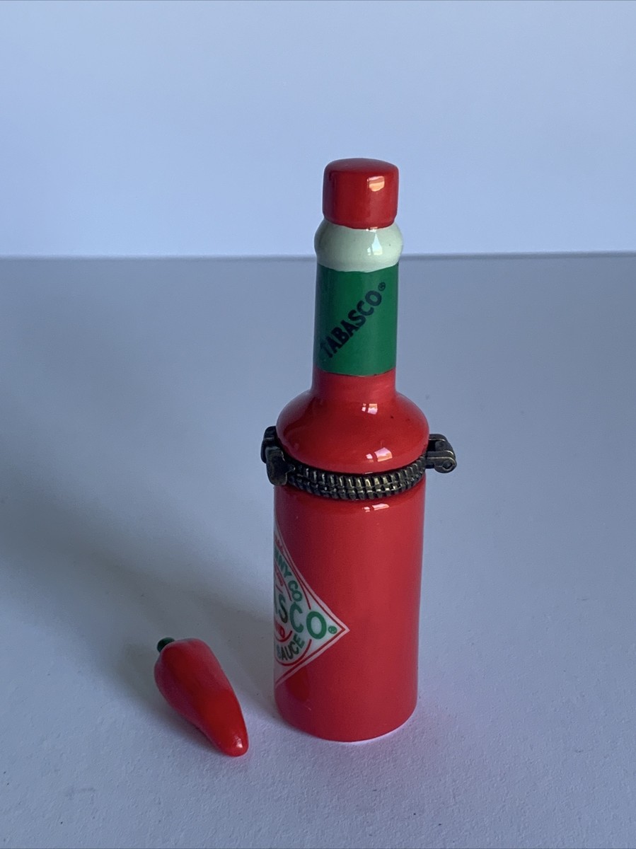 Tabasco Hot Sauce PHB Porcelain Hinged Trinket Box Midwest of