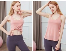 Yoga Tank Built in Bra Yoga Top Tank Activewear Tops Workouts Clothes