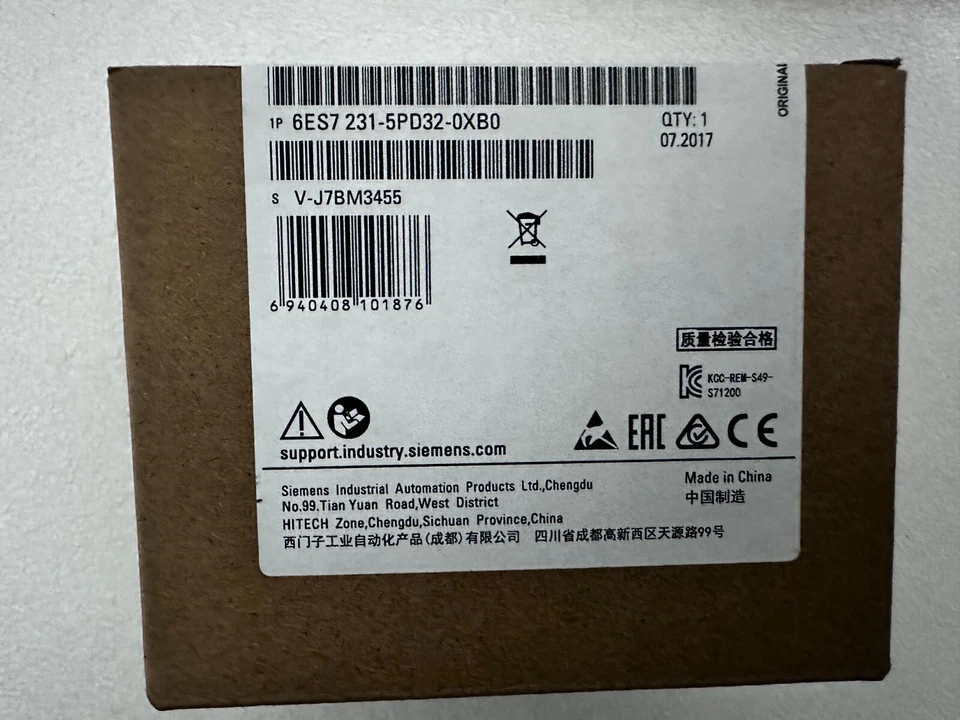 6ES7231-5PD32-0XB0 SIMATIC S7-1200 Analog input SM 1231 RTD 4xAI RTD module - Image 2 of 2