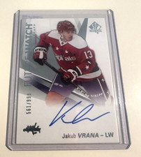 JAKUB VRANA 2016-17 SP Authentic Future Watch Auto #'D 561/999 Rookie Card# 184