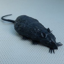 VINTAGE Rubber Mouse Toy Joke Rat Animal Rodent Made in Hong Kong Retro 7.5cm L