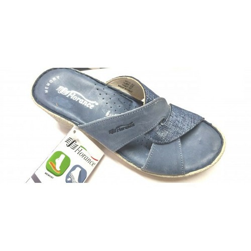 Scalzato sandalo Donna ciabatte Zeppa 60 pantofole Pelle Made Italy  riposante | eBay
