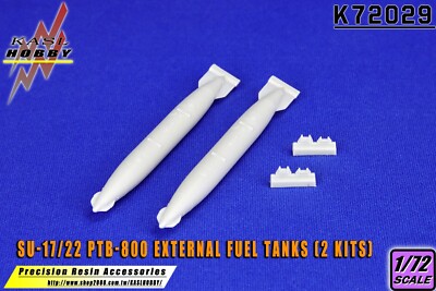 KASL Hobby 1/72 Sukhoi SU-17 / 22 Fitter PTB-800 External Fuel Tanks 2Pcs