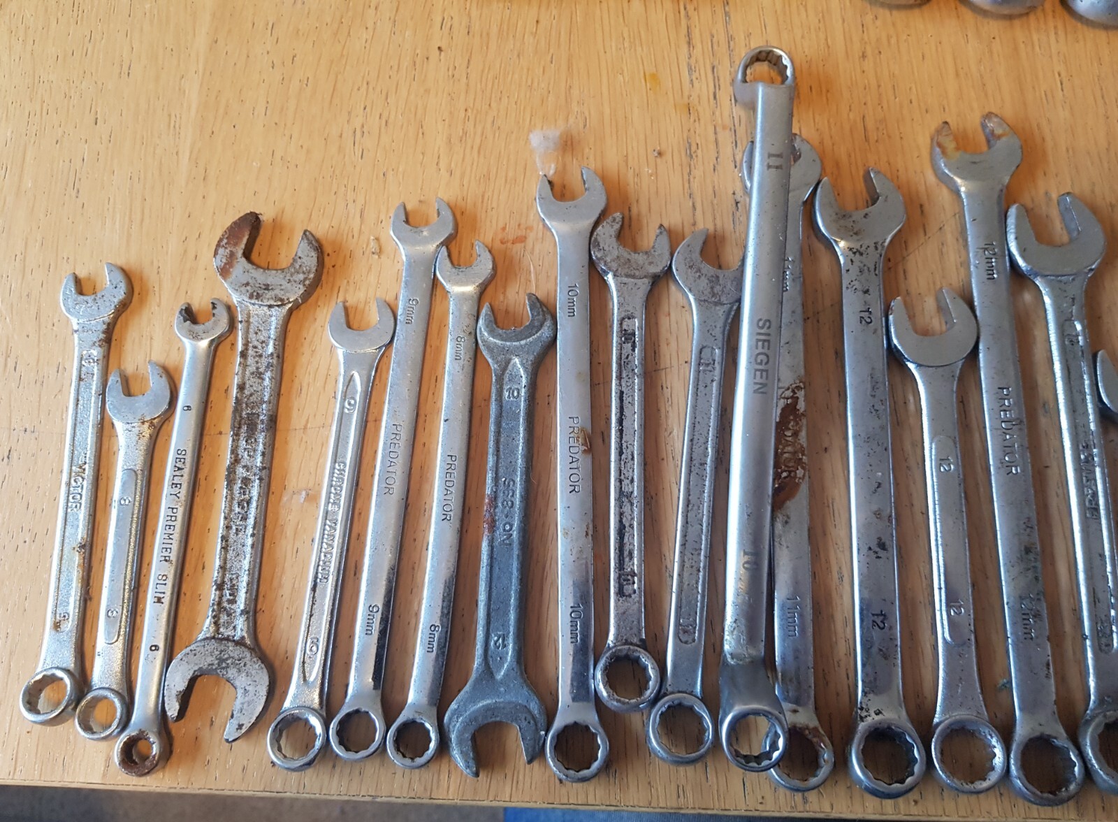 Combination Spanners Metric/imperial Open Ended Spanners Job Lot eBay