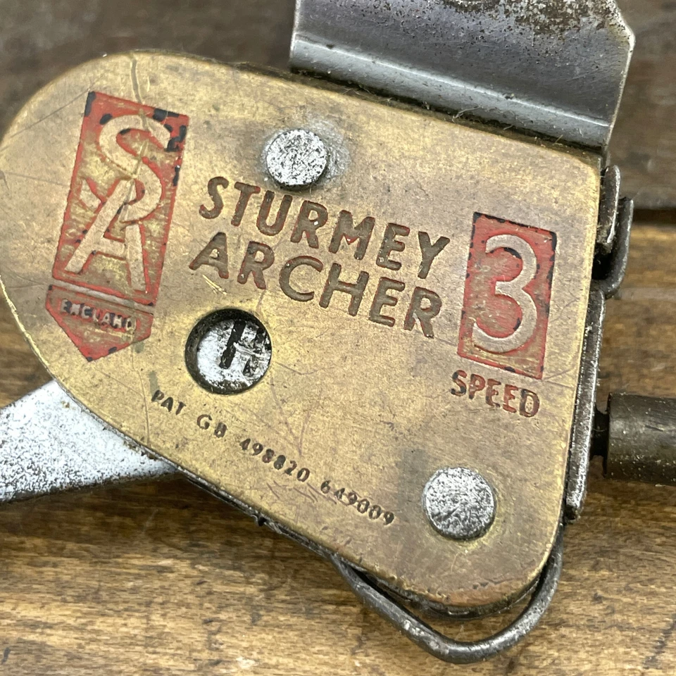 Palanca de cambios Sturmey Archer vintage color latón gatillo interruptor palanca de cambios AW 3 velocidades Foto 2 de 4