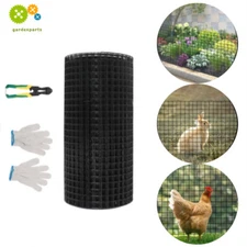 Hardware Cloth 16 Gauge Welded Wire Fence Vinyl Coated Chicken Rabbit Mesh 1"x1"