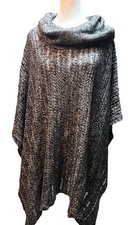 Lane Bryant Black Cowl Neck Sweater Poncho Women  s Sz. 14/20 NWT